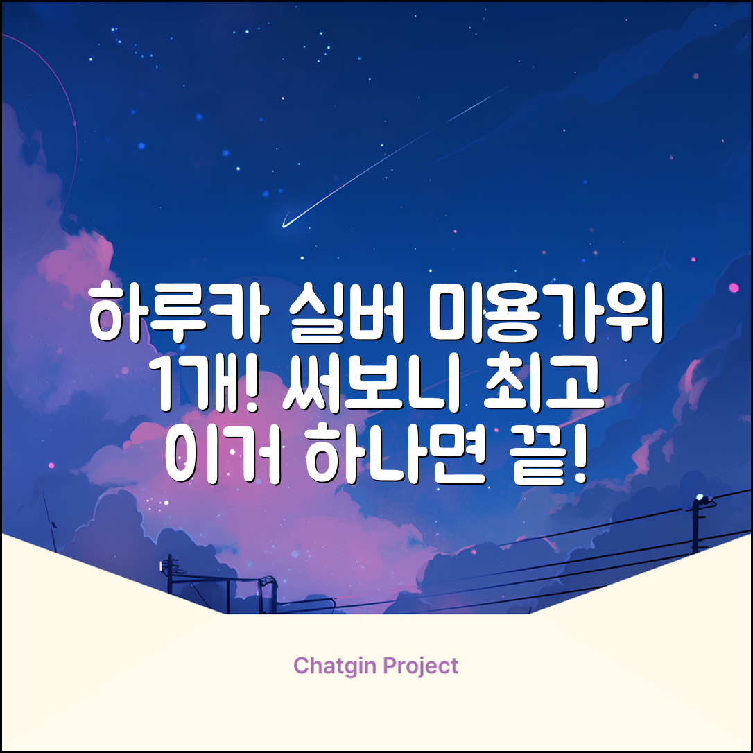 하루카 미용가위 세트, 실버, 1개 추천 리뷰
