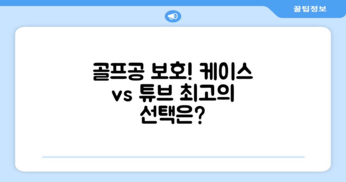 골프공 보호: 케이스 vs 튜브