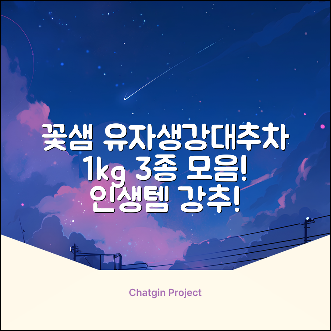 꽃샘 유자차S 1kg *생강차S 1kg *대추차 1kg, 1개, 1개 추천 리뷰
