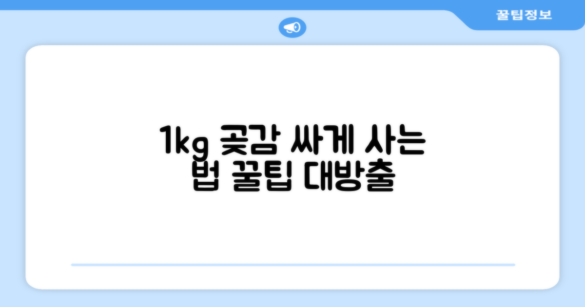 1kg 곶감, 합리적 구매 가이드