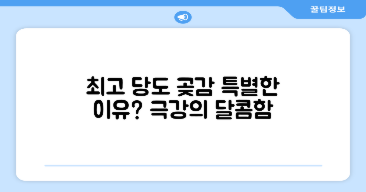 당도 높은 곶감, 어떤 곶감과 다를까?