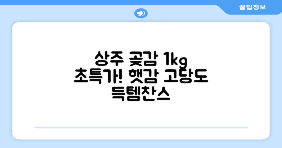 상주 곶감 초특가 1kg 고당도 햇감, 1개 추천 리뷰