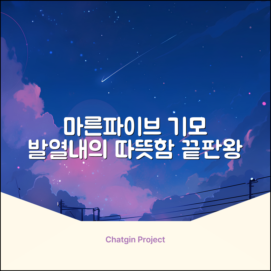 마른파이브 남성용 히트터치 기모 발열내의 세트 추천 리뷰