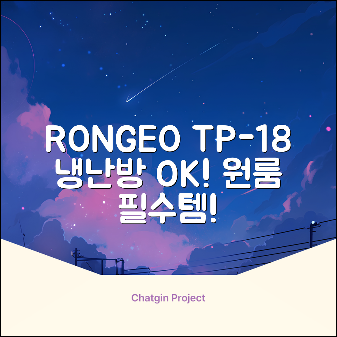 독일 RONGEO 가정용 사무실 냉난방기 냉온풍기 원룸, TP-18(냉난방가능/화이트) 추천 리뷰