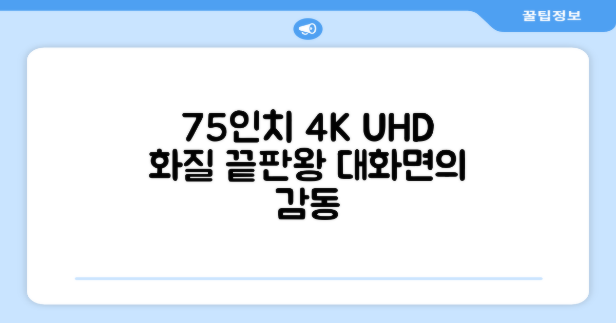 75인치, 4K UHD 화질