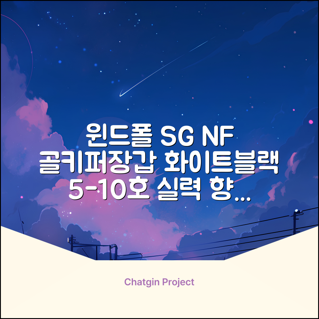 윈드폴스포츠 SG NF 축구 골키퍼장갑 5호-10호, 윈드폴스포츠 SG NF 골키퍼장갑 화이트 블랙, 1개 추천 리뷰