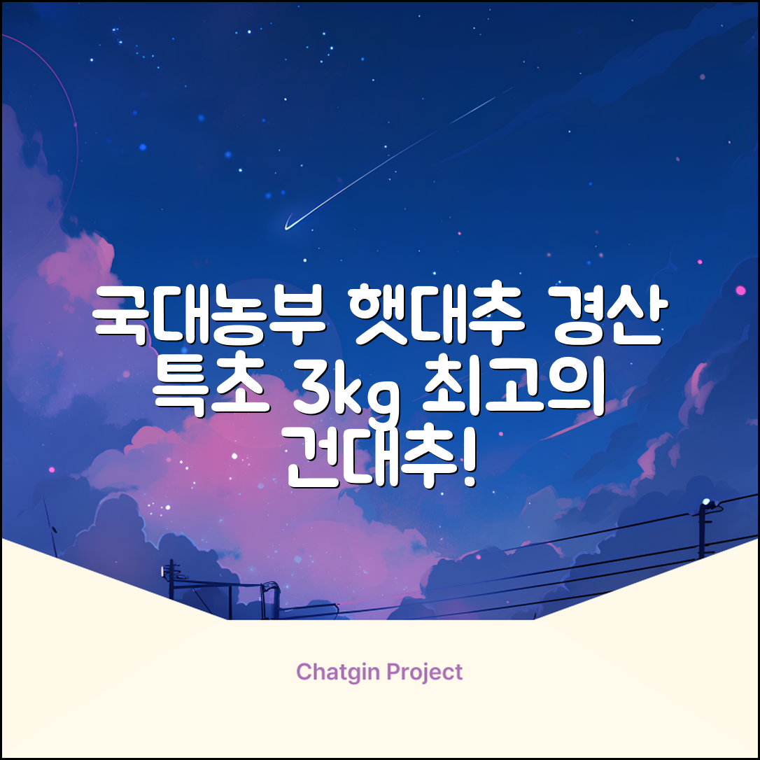 국대농부 경산 햇대추 건대추, 3kg(특초), 1개 추천 리뷰