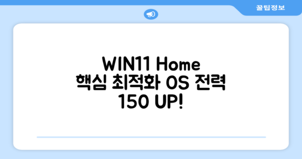 WIN11 Home: 최적화된 OS