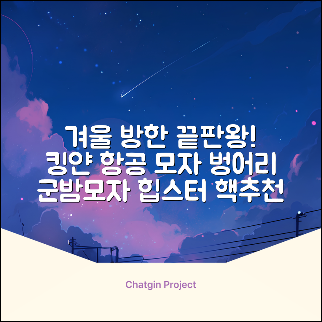 킹얀 겨울 방한모자 남여공용 군밤 항공 마스크 귀도리 모자 추천 리뷰