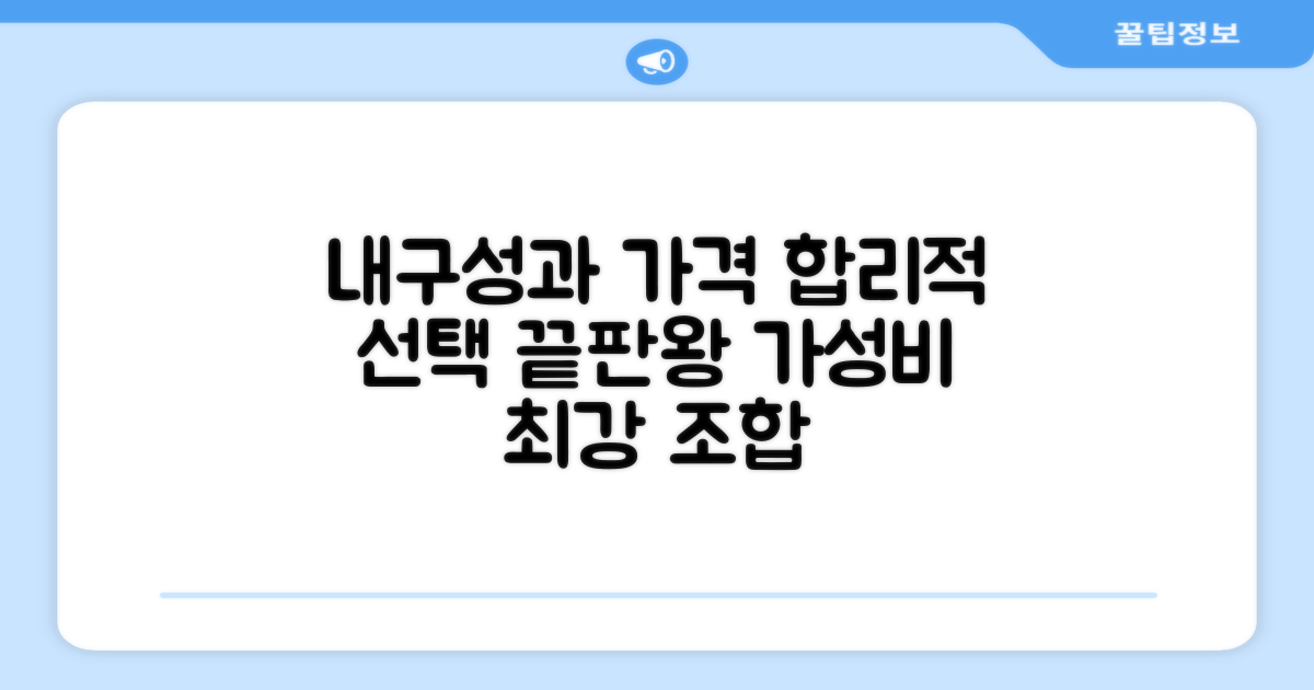내구성과 가격, 합리적 선택