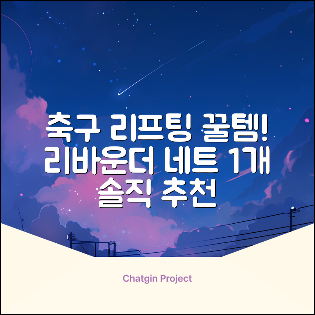 축구 리프팅 트래핑 리바운더 리바운드 네트, 1개 추천 리뷰