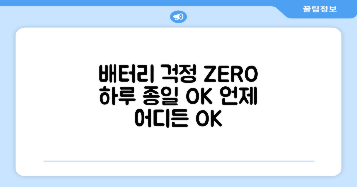 배터리 잔량, 완벽한 휴대성