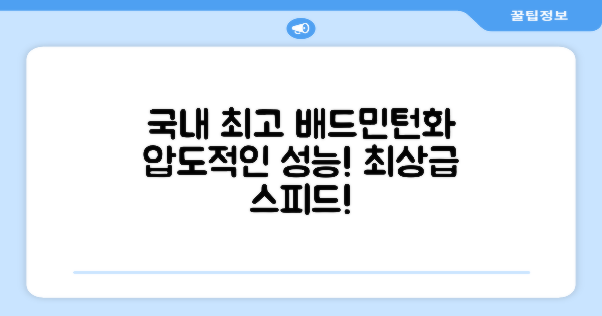국내 최고 배드민턴화