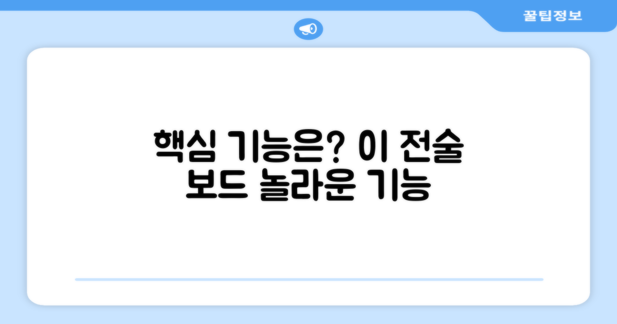 이 전술 보드의 핵심 기능은?