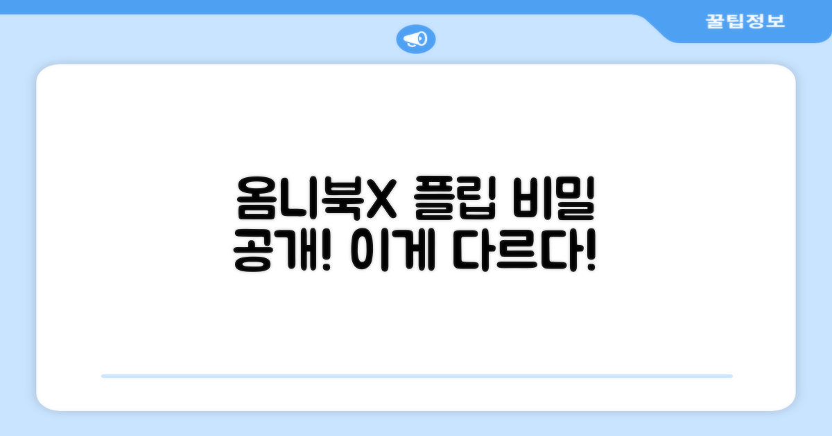옴니북X 플립, 무엇이 특별할까?