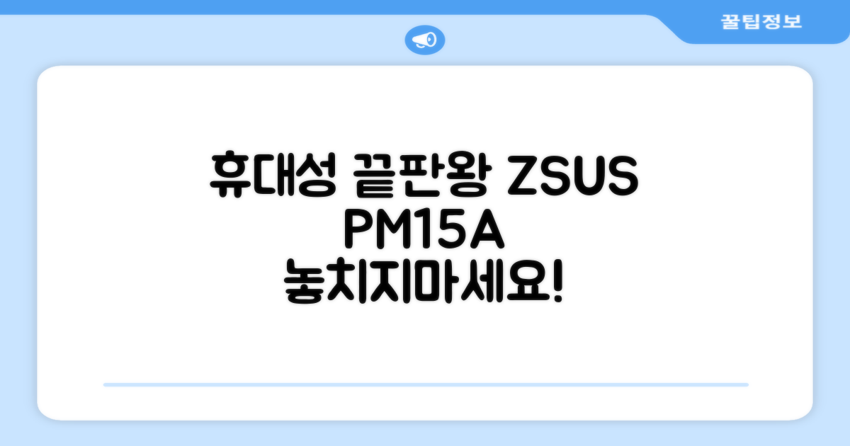 휴대성 끝판왕, ZSUS PM15A