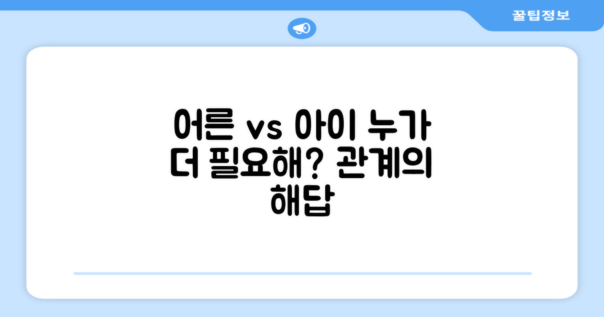 아이와 어른, 누가 더 필요할까?